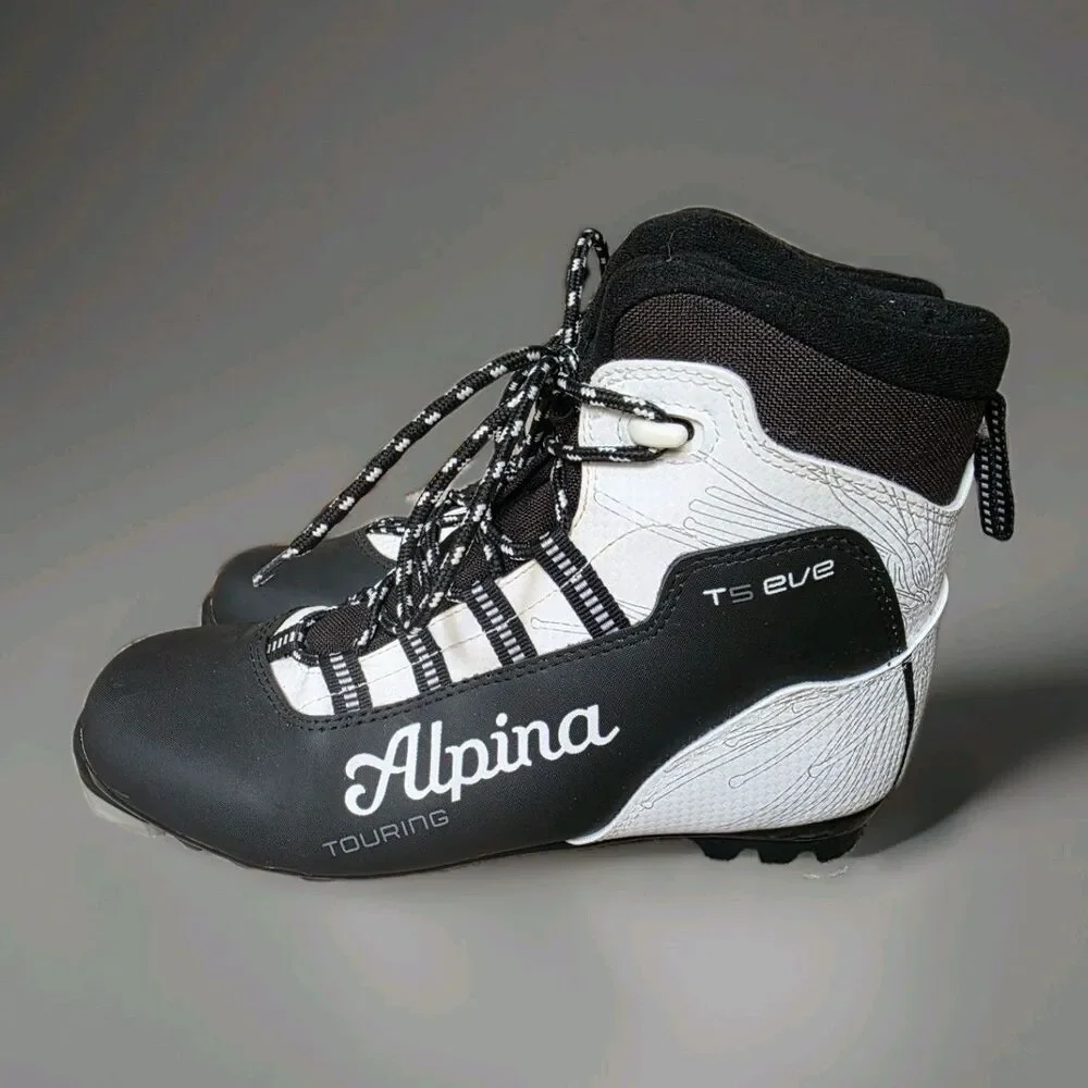 Alpina Women's T5 Eve Cross-Country Nordic Touring Ski Boots Size EU 42 Ski
